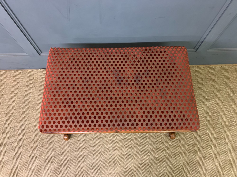 Large Size Victorian Walnut X-Frame Stool View V