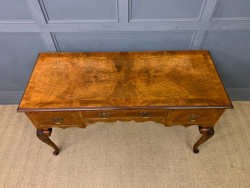 Queen Anne Style Burr Walnut Side Table View III