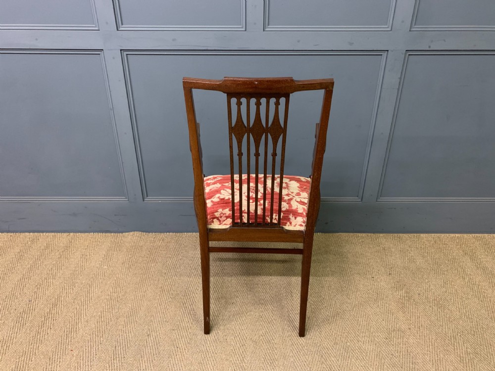 Edwardian Inlaid Mahogany Armchair View X