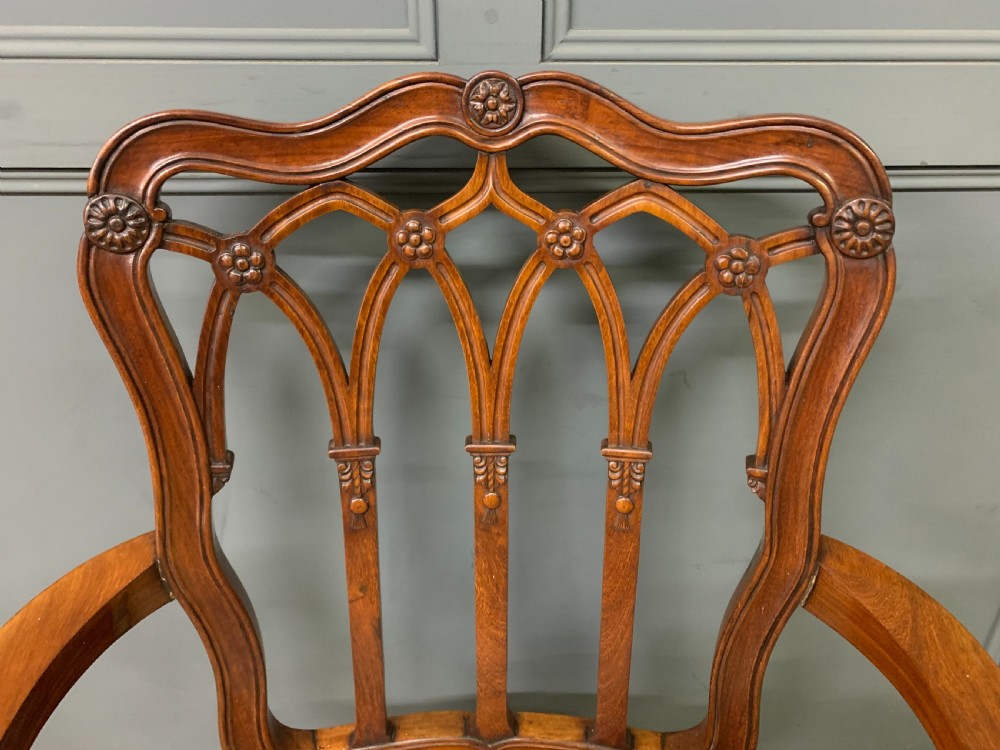 Edwardian Mahogany Desk Armchair  View IV