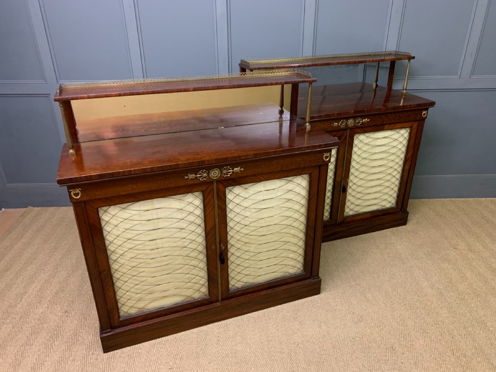 Pair of Regency Period Mahogany Side Cabinets View VI