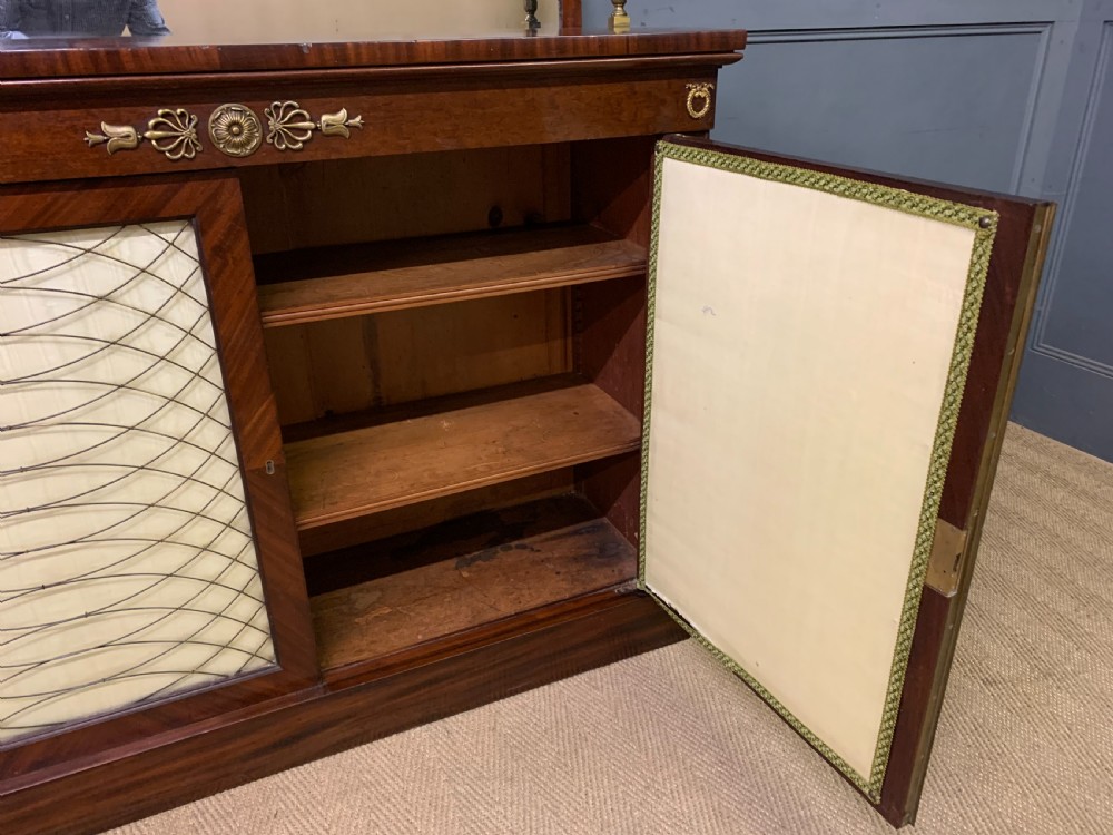 Pair of Regency Period Mahogany Side Cabinets View X