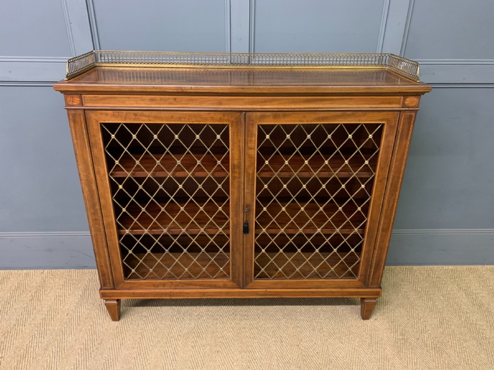 Inlaid Mahogany Bookcase View II
