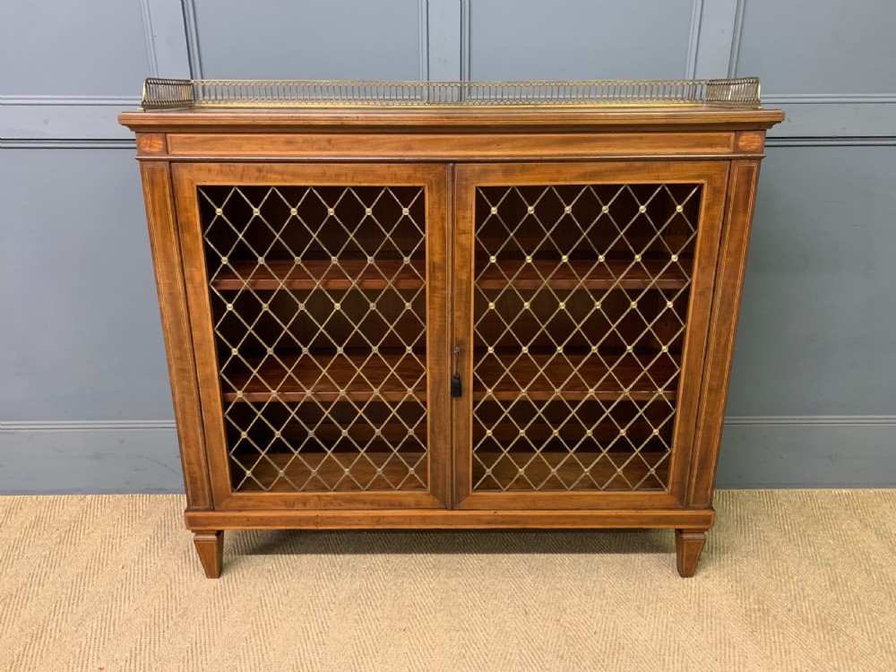 Inlaid Mahogany Bookcase View III