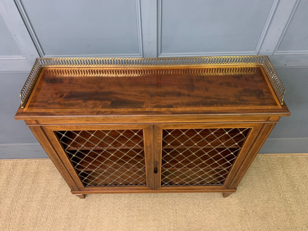 Inlaid Mahogany Bookcase View IV