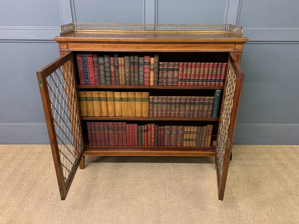Inlaid Mahogany Bookcase View X