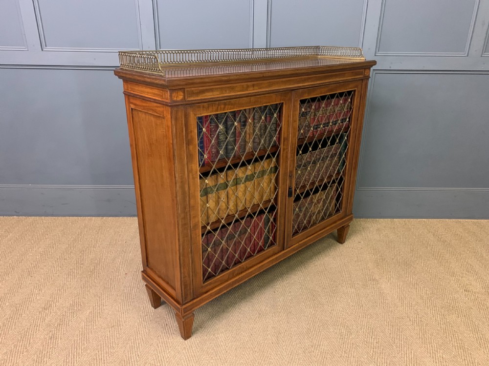 Inlaid Mahogany Bookcase View XI