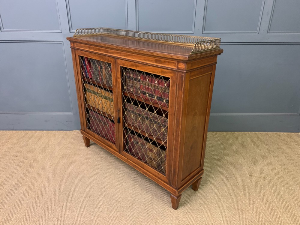 Inlaid Mahogany Bookcase View XVII
