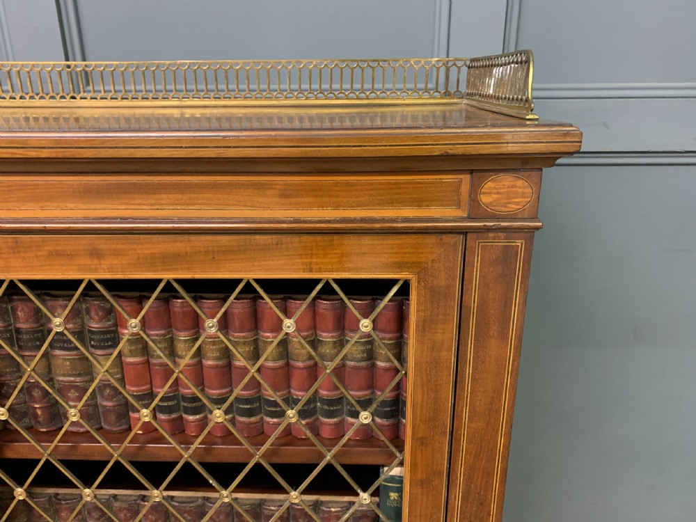 Inlaid Mahogany Bookcase View XVIII