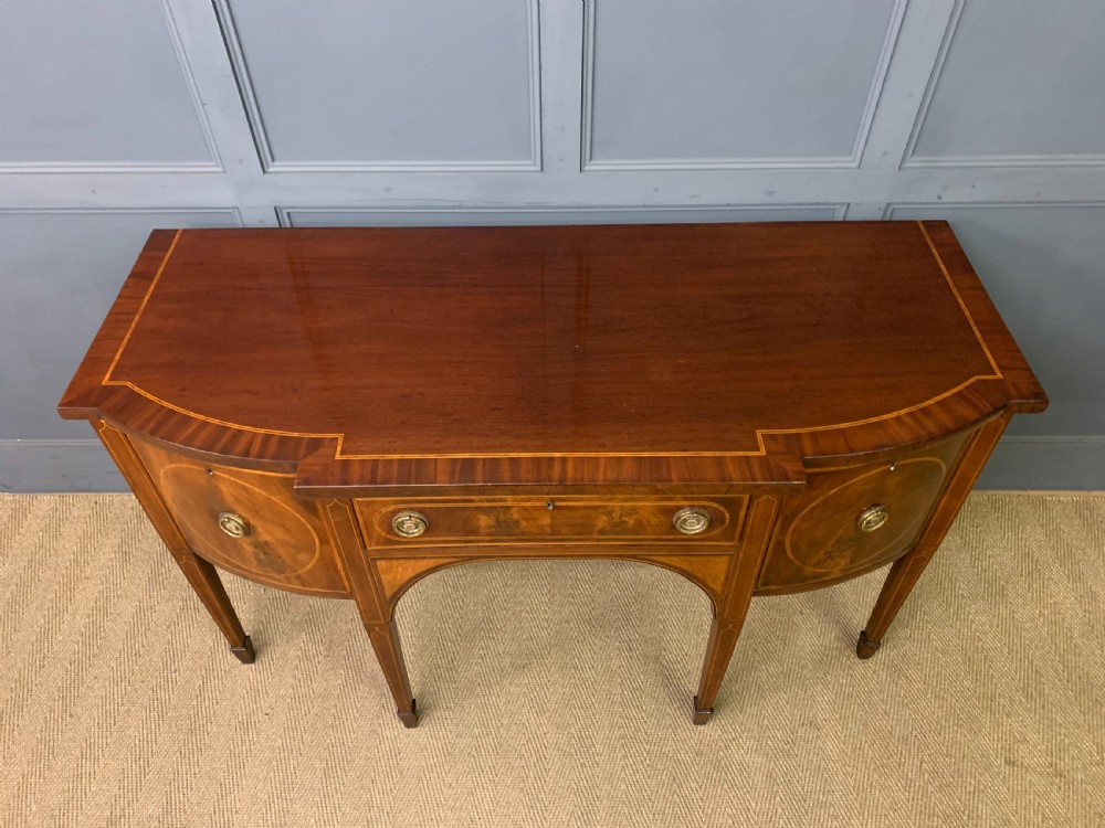 George III Period Inlaid Mahogany Sideboard View III