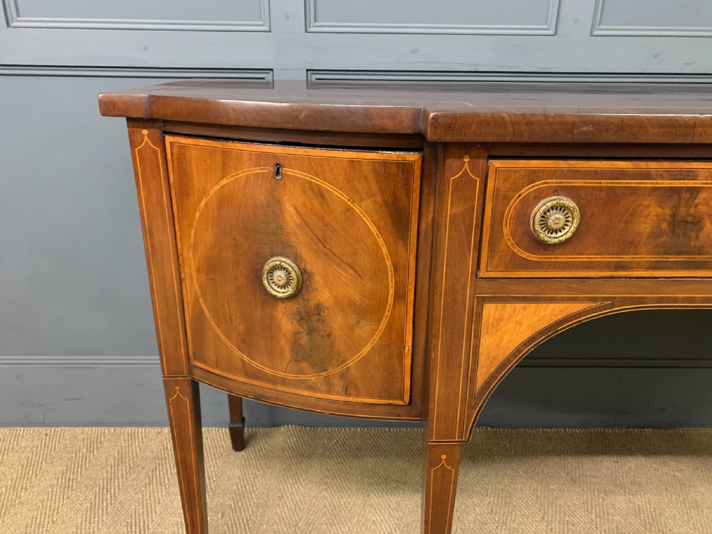 George III Period Inlaid Mahogany Sideboard View V