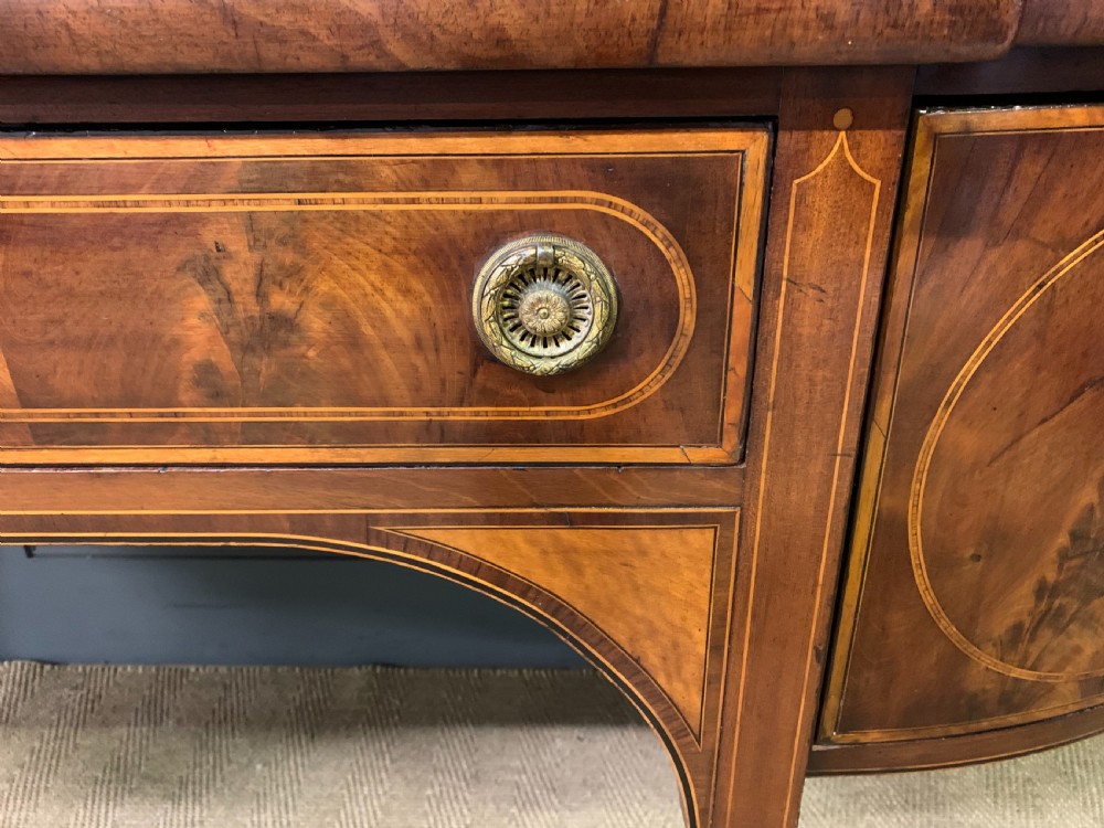 George III Period Inlaid Mahogany Sideboard View VII