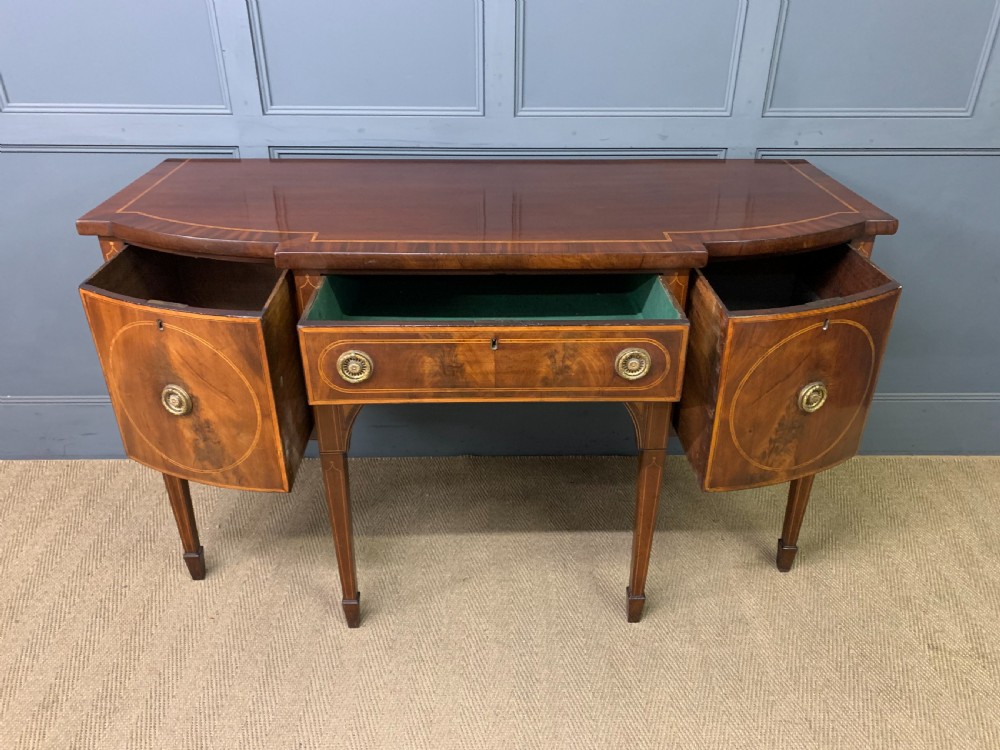 George III Period Inlaid Mahogany Sideboard View X