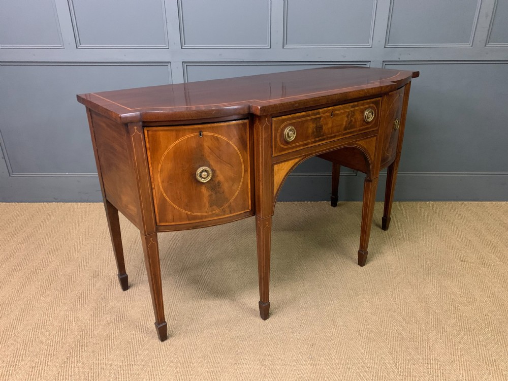 George III Period Inlaid Mahogany Sideboard View XII