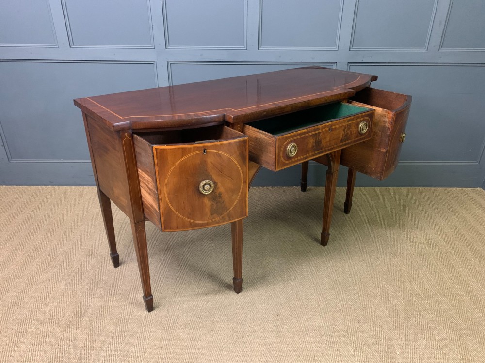George III Period Inlaid Mahogany Sideboard View XV
