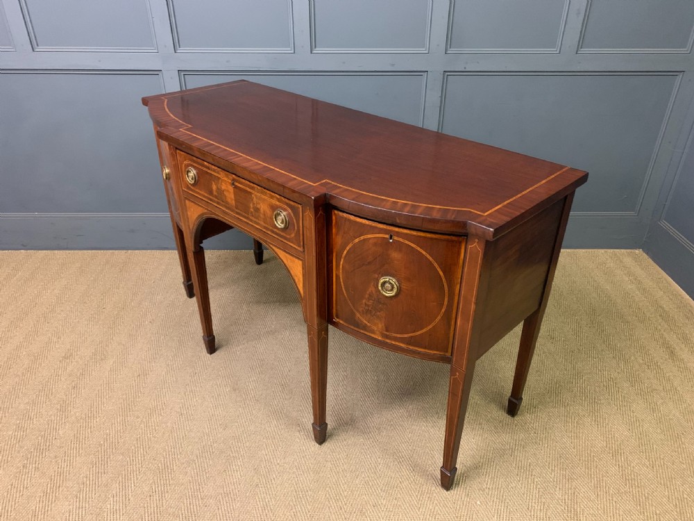 George III Period Inlaid Mahogany Sideboard View XVI