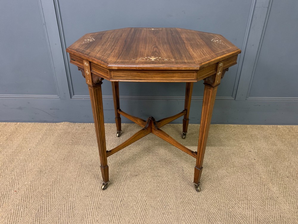 Inlaid Rosewood Table by Maple & Co. View II