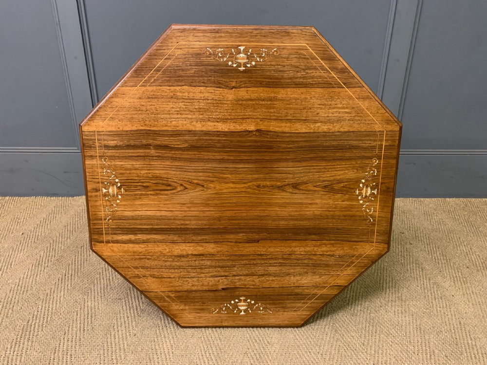 Inlaid Rosewood Table by Maple & Co. View XI