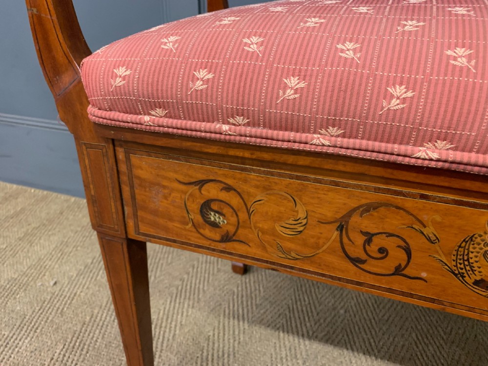 Inlaid Satinwood Piano Duet Stool View VII