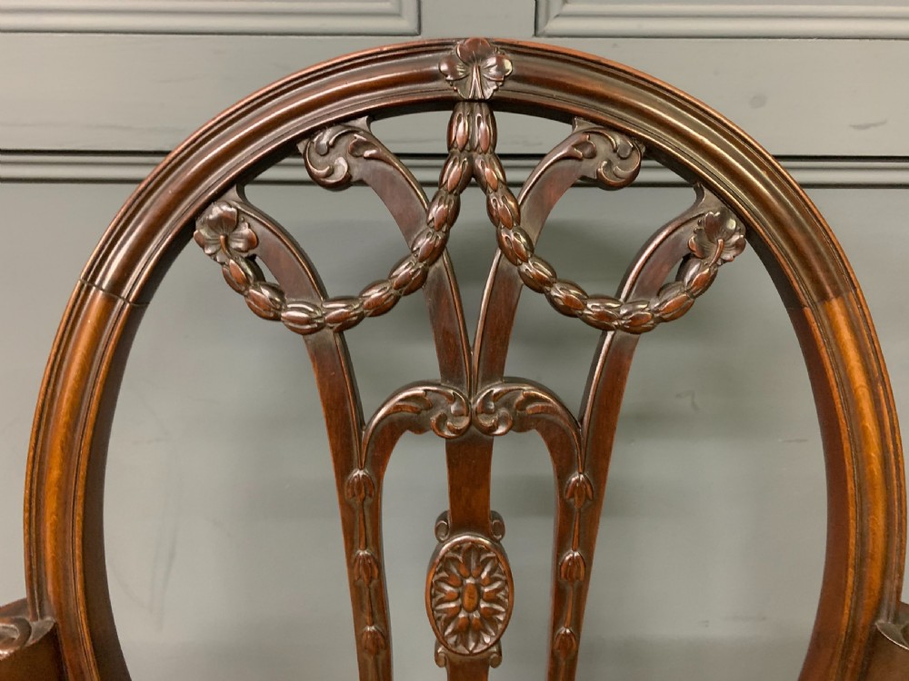 Hepplewhite Style Desk Armchair View IV