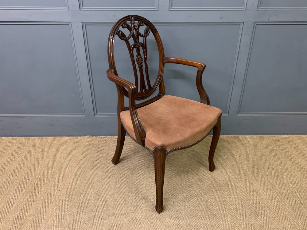 Hepplewhite Style Desk Armchair View VI