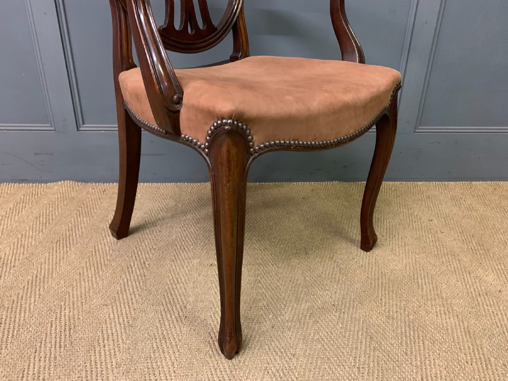 Hepplewhite Style Desk Armchair View VII