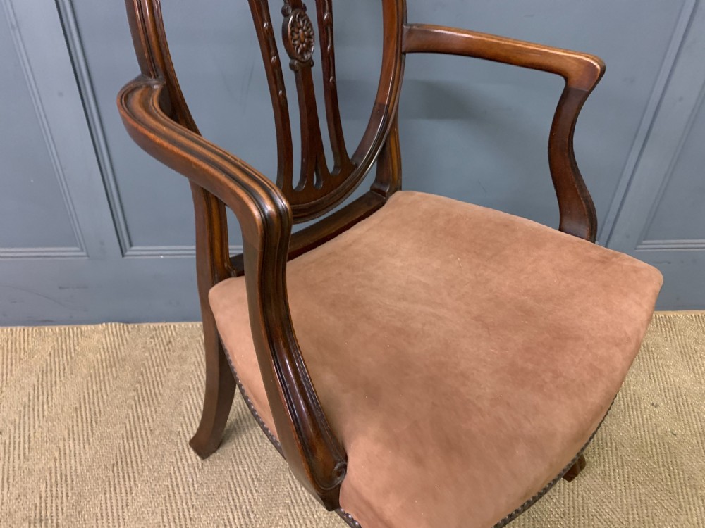 Hepplewhite Style Desk Armchair View VIII