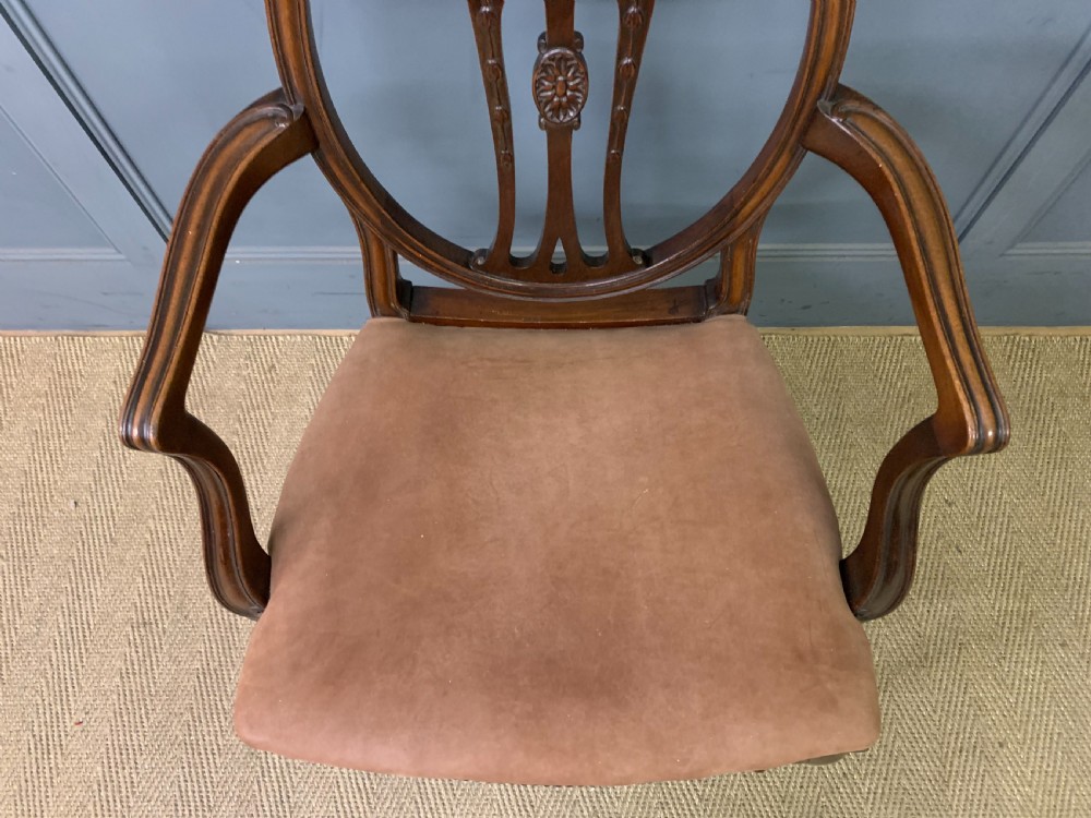Hepplewhite Style Desk Armchair View IX
