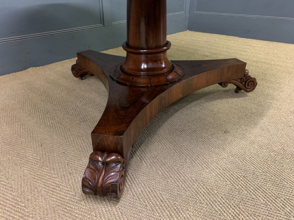 William IV Rosewood Loo Table View VII