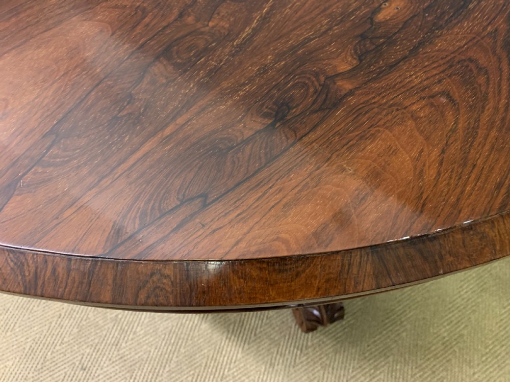 William IV Rosewood Loo Table View XI