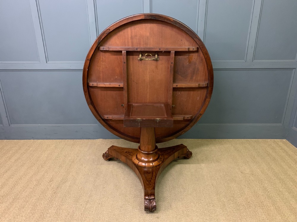 William IV Rosewood Loo Table View XV