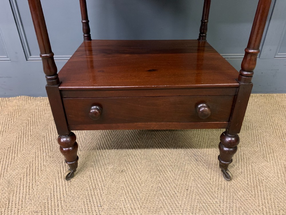 Georgian Mahogany 4 Tier Whatnot View III