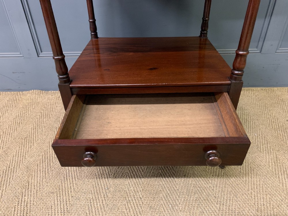 Georgian Mahogany 4 Tier Whatnot View IV