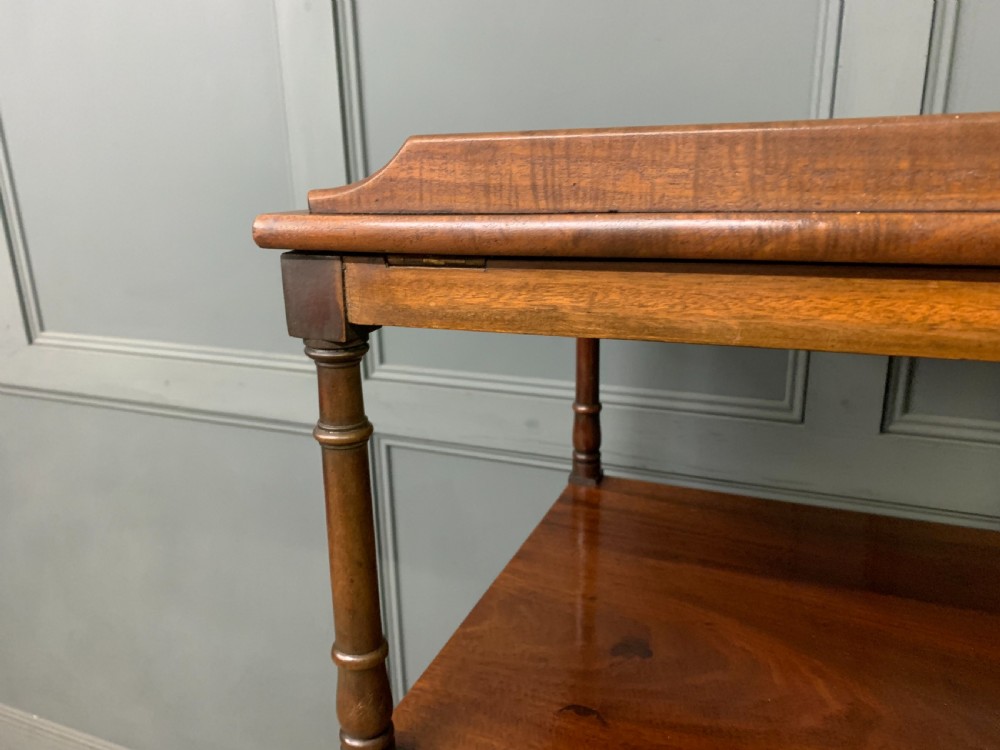 Georgian Mahogany 4 Tier Whatnot View V