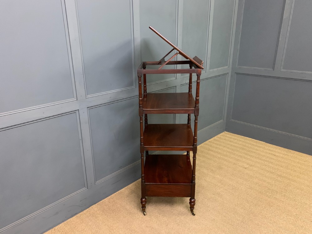 Georgian Mahogany 4 Tier Whatnot View XI