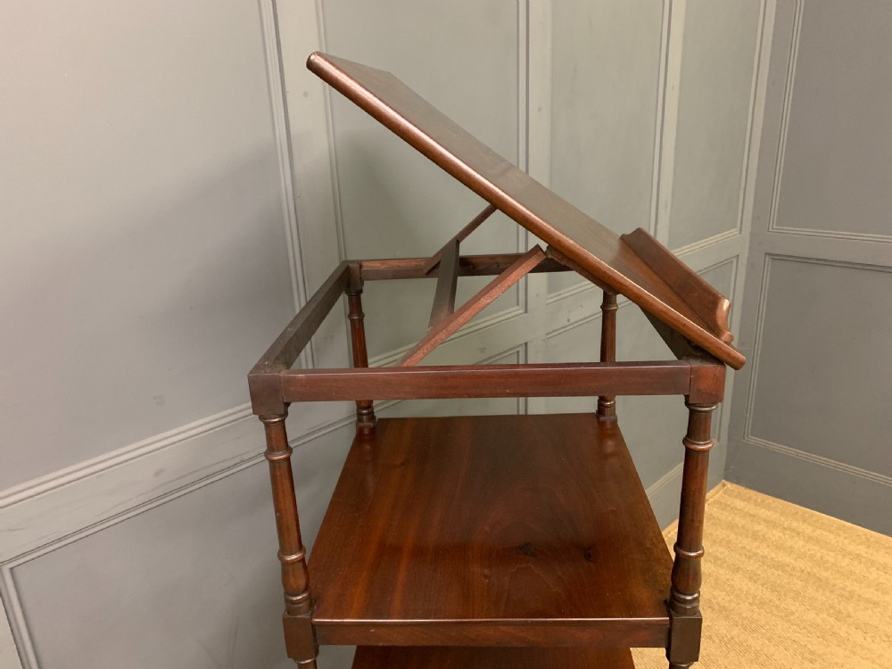 Georgian Mahogany 4 Tier Whatnot View XII