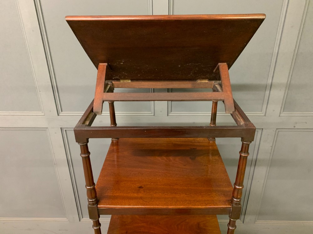 Georgian Mahogany 4 Tier Whatnot View XIII