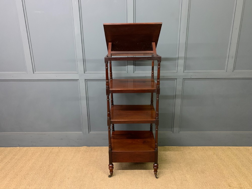 Georgian Mahogany 4 Tier Whatnot View XIV