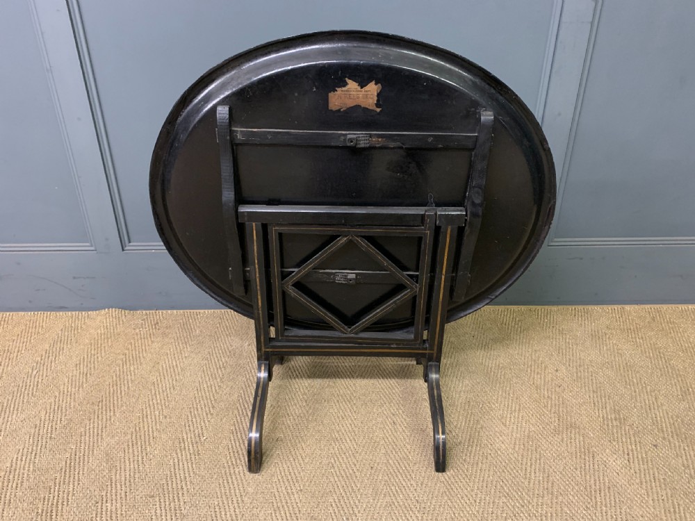 Victorian Papier Mache Tray on Stand View VI