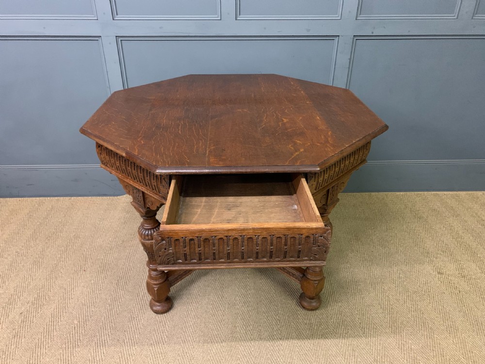 Gillows Oak Centre Table View VI
