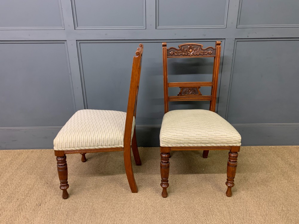 Set of 4 Victorian Walnut Chairs View IV