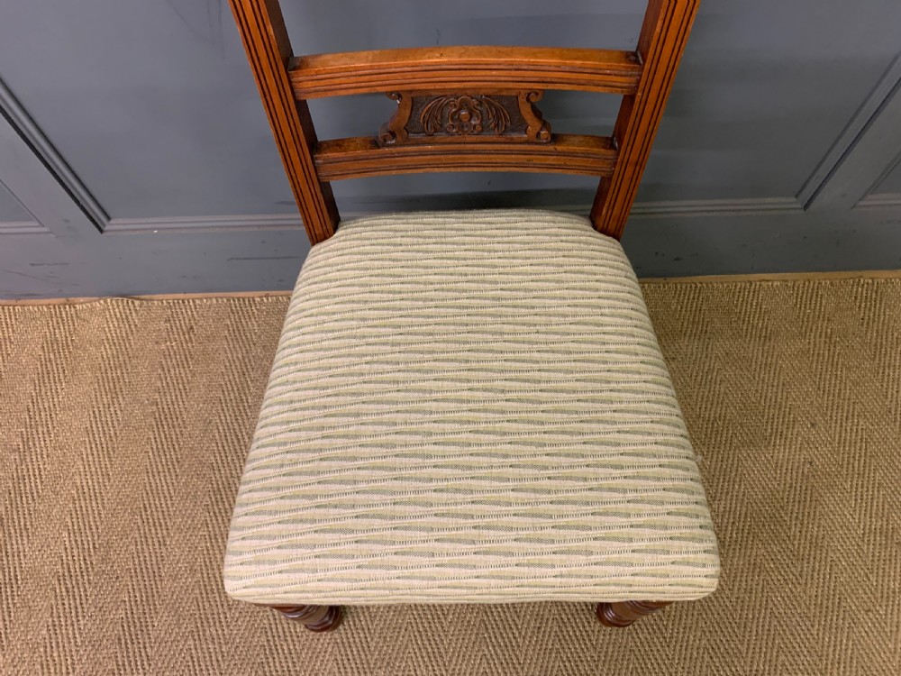 Set of 4 Victorian Walnut Chairs View VI