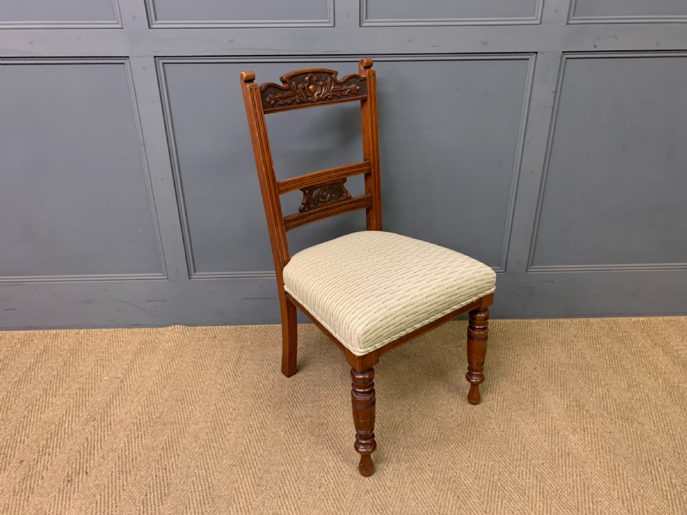 Set of 4 Victorian Walnut Chairs View IX