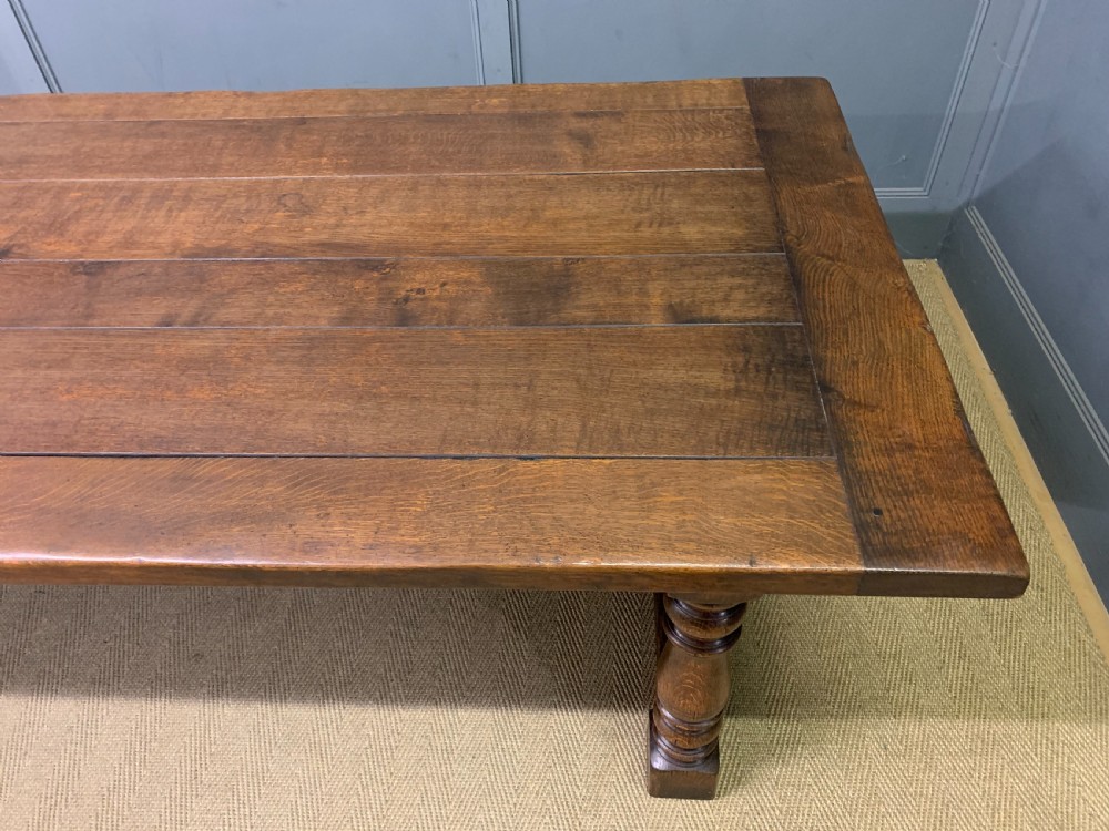 Large Oak Refectory Dining Table View VII