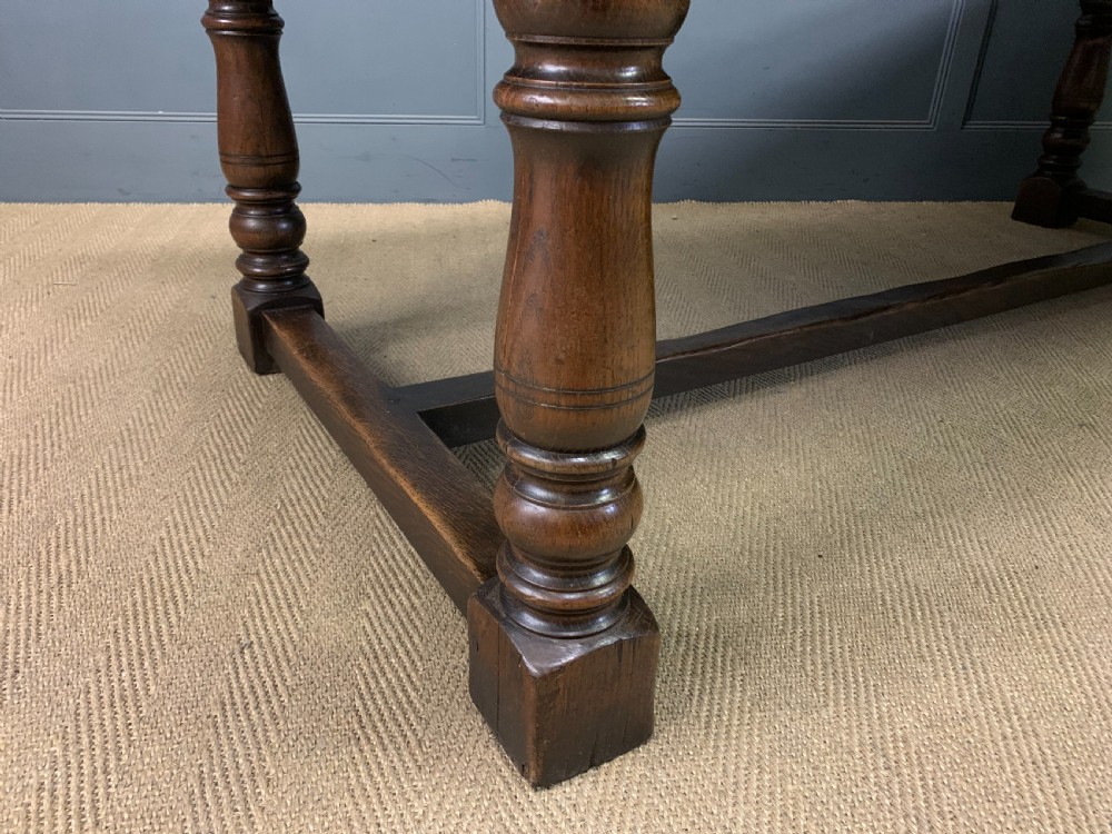 Large Oak Refectory Dining Table View XIV