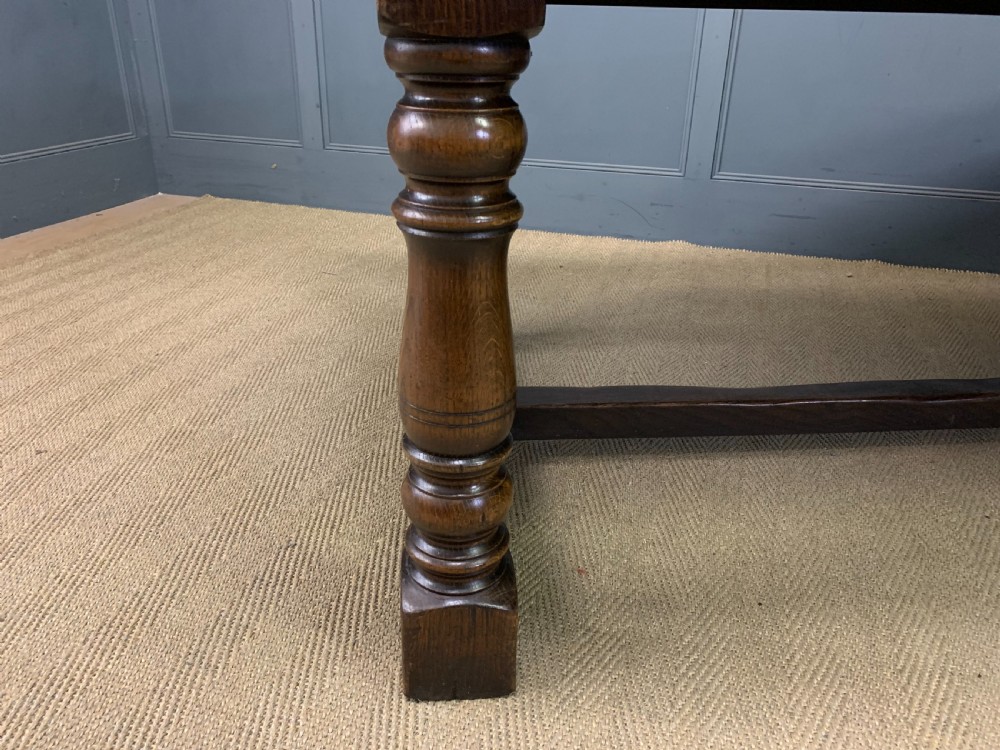 Large Oak Refectory Dining Table View XV