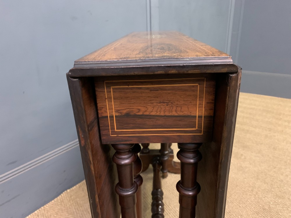 Inlaid Rosewood Sutherland Table View VI