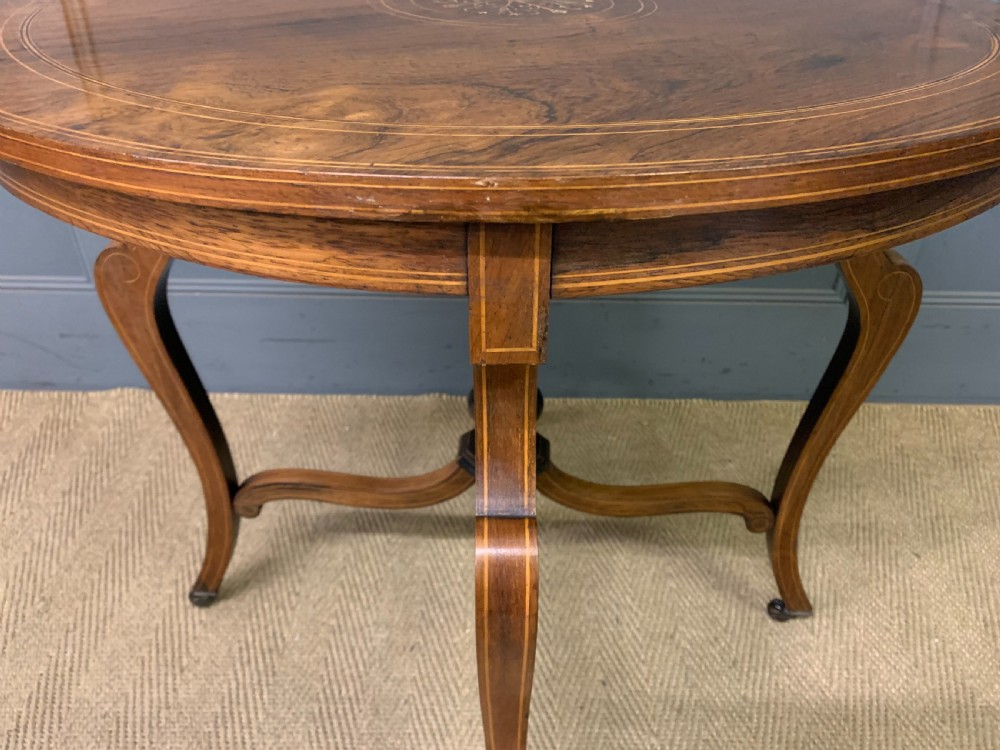 Inlaid Rosewood Occasional table View IX