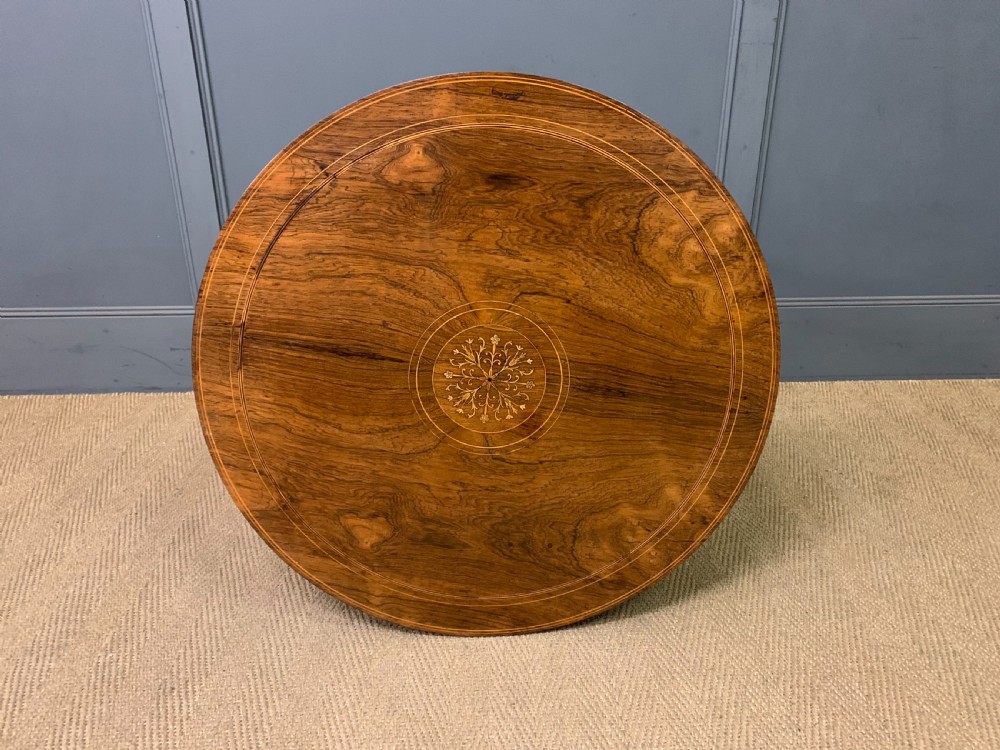Inlaid Rosewood Occasional table View XI