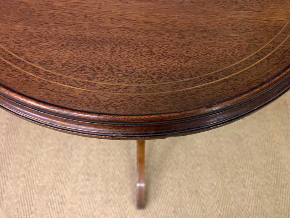 Edwardian Inlaid Mahogany Wine Table View VIII